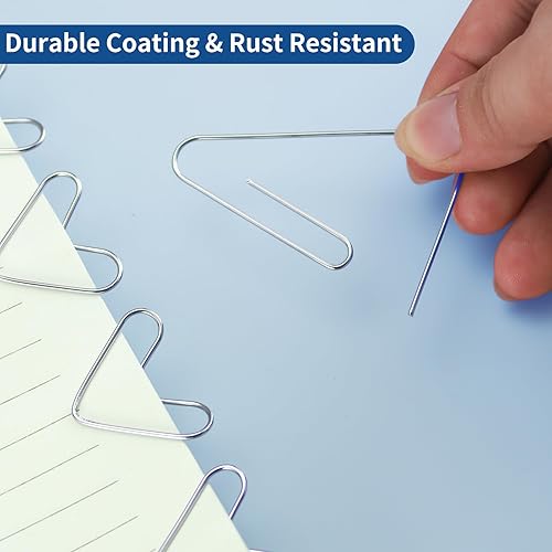 Miniatura 4 de 1800 Clips de papel de tamaños surtidos grandes, medianos y pequeños, duraderos y resistentes al óxido, clips de papel para oficina, escuela y uso