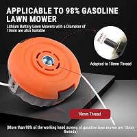 Uadme M10x1.25 Damilfej Szett Fűkaszához - Kompatibilis MX557, P4500, PP125, PP136E, PPB200E, PPB350, PPB32SST Modellekkel, Tartós Fűnyíró A 3