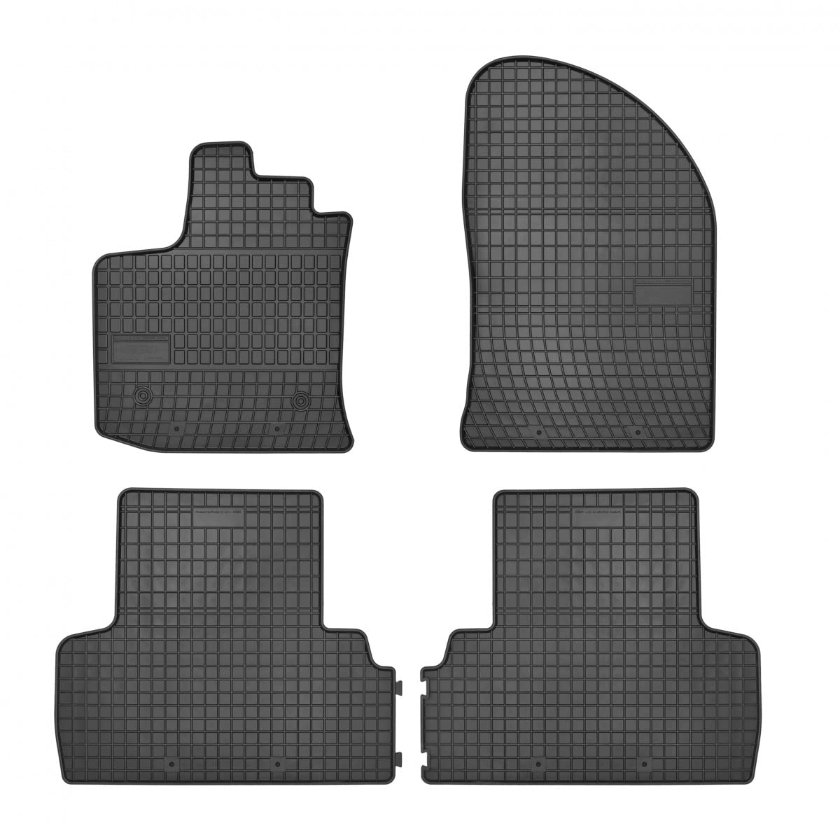 Tapis En Caoutchouc Premium Pour Dacia Lodgy 7 Places 2012-2022