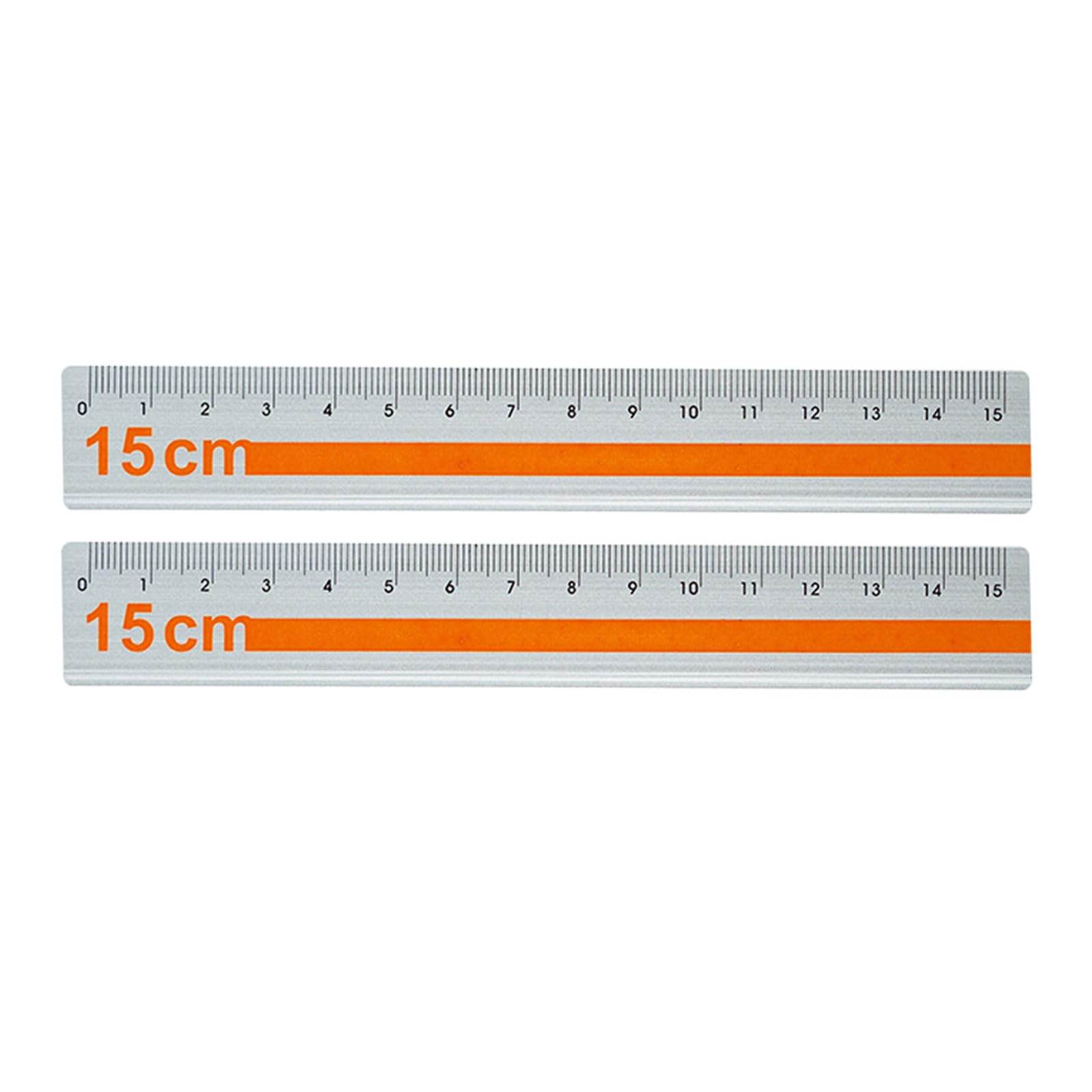 Msioytog A 2Pcs 15Cm Straight Ruler Featuring Clear Scale Luminum Ruler For Engineering Drawing Nd Daily Use Luminum Measuring