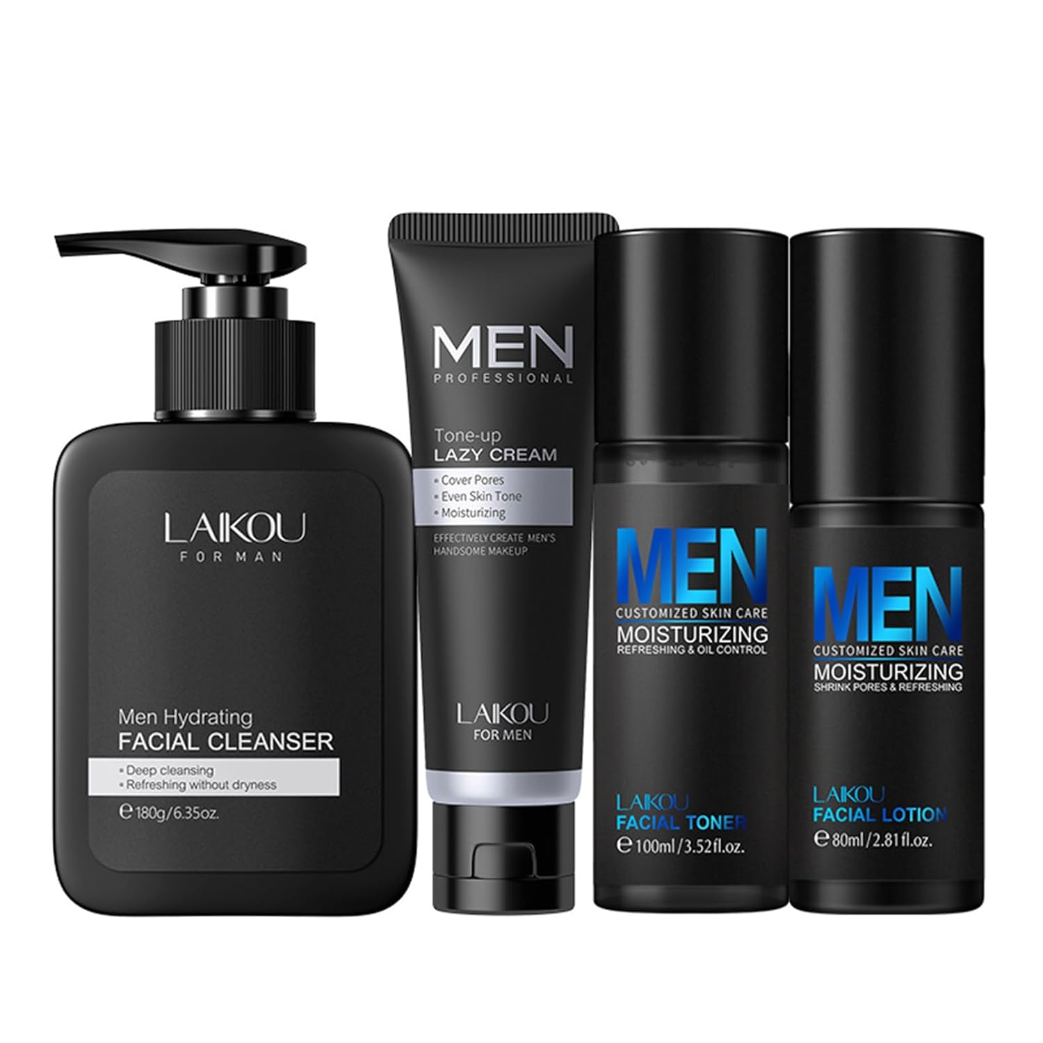 Valentines Day Gifts for Him, Skin Care for Mens Facial Care Kit, Anti-Aging Skin Care Routine for Men, Valentines Gifts for Him Adults Men Dad Boyfriend Husband Gifts, Hydrating, Deep Cleansing