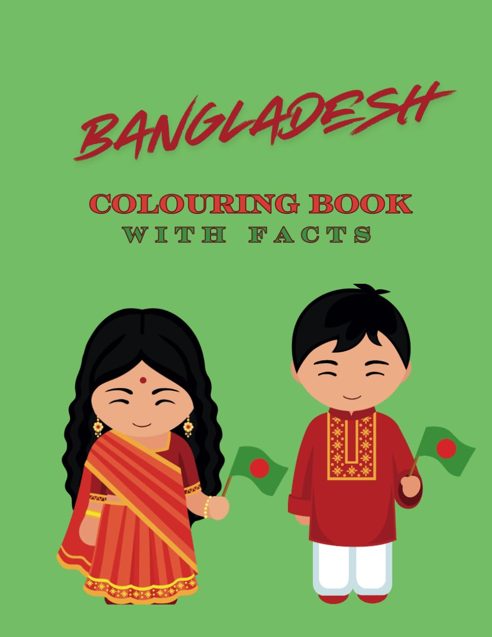 Bangladesh colouring book with facts