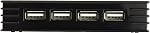 StarTech.com 4 Port Compact Black USB 2.0 Hub - Bus-powered or with Included Power Adapter - Portable Mac/PC laptop hub (ST4202USB) | Compact black, 480Mbps, USB Powered or included power adapter, Portable Mac PC laptop, USB 1.1 backward compatible