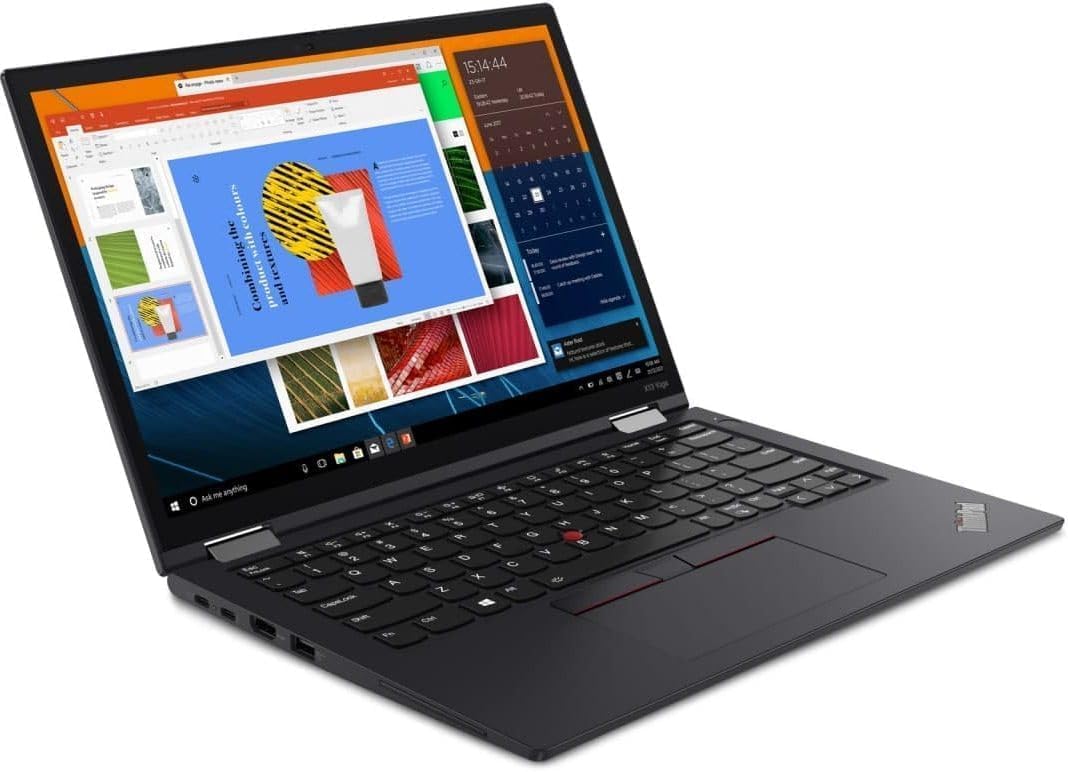Lenovo Thinkpad X13 Yoga Ordinateur Portable 2in1, 13,3 Pouces PC, Processeur Intel Core i7-10610u, 16 Go de RAM, 512 Go SSD, HDMI, Clavier QWERTY, Windows 11 Pro (Rénové)