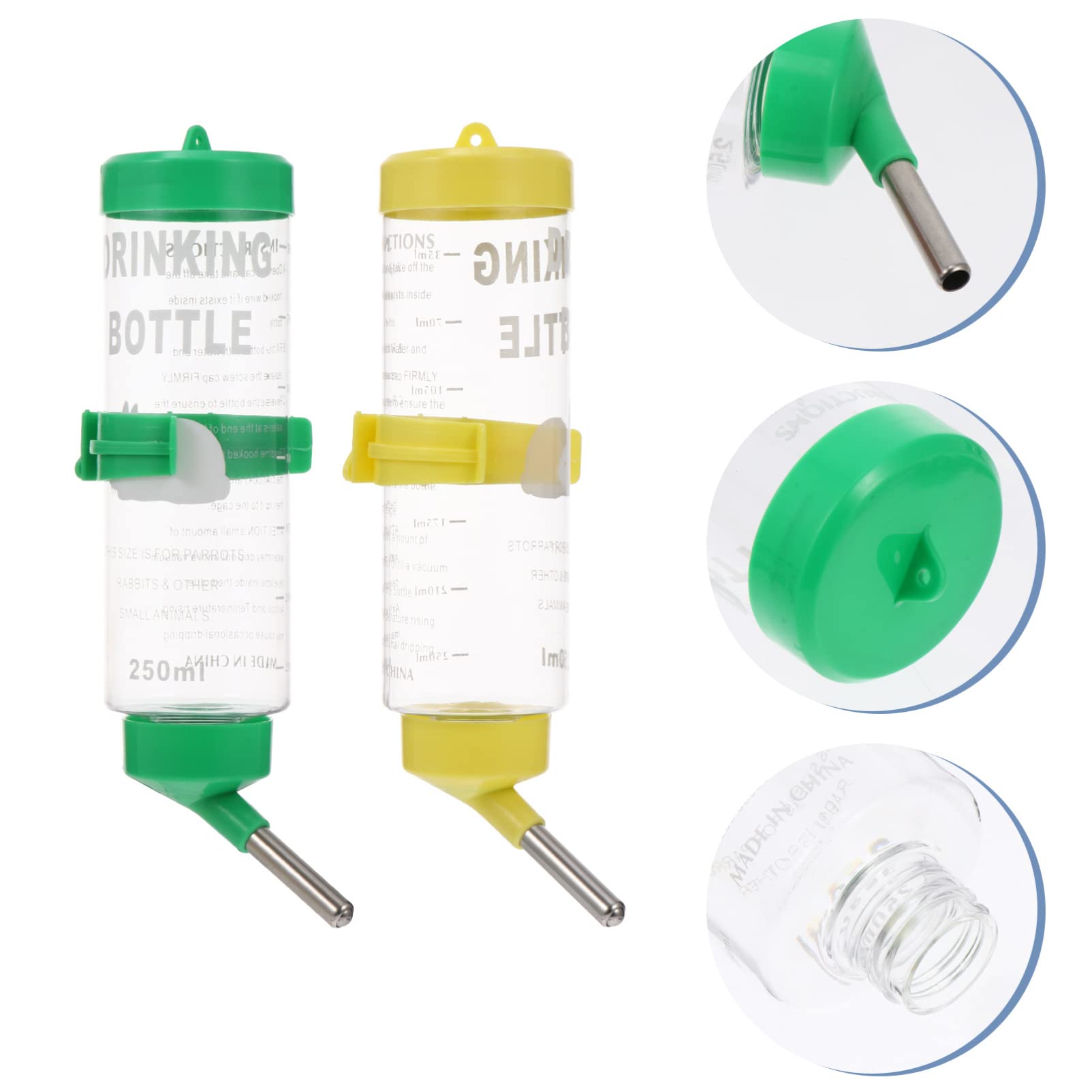 POPETPOP 6piezas Bebedero Automático para Roedores Botella De Agua para Conejos y Chinchillas Antigoteo y De Usar Accesorios para