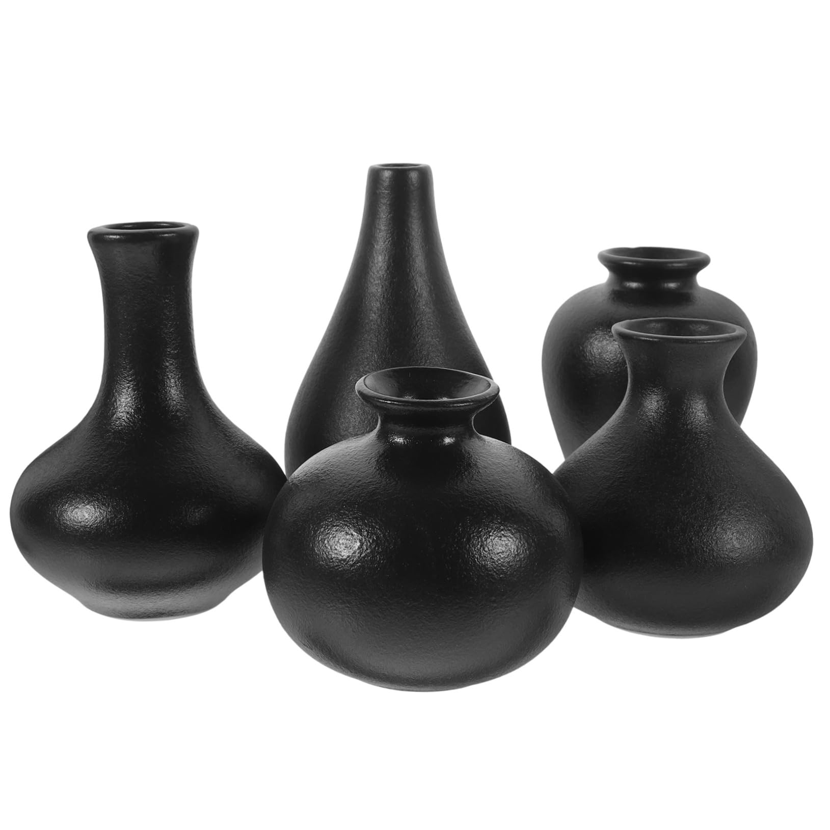 5kawałki Sztuk Ceramicznych Mini Wazonów Do Kwiatów Zen Styl Eleganckie Dekoracje Do Wnętrz Praktyczne i Estetyczne Akcesoria Kwiatów