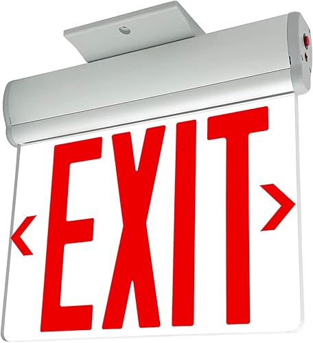 Miniatura 3 de Luces LFI | Señal de salida con borde rojo aprobado por la ciudad de Nueva York | Carcasa de aluminio | Todos los LED | Panel acrílico transparente