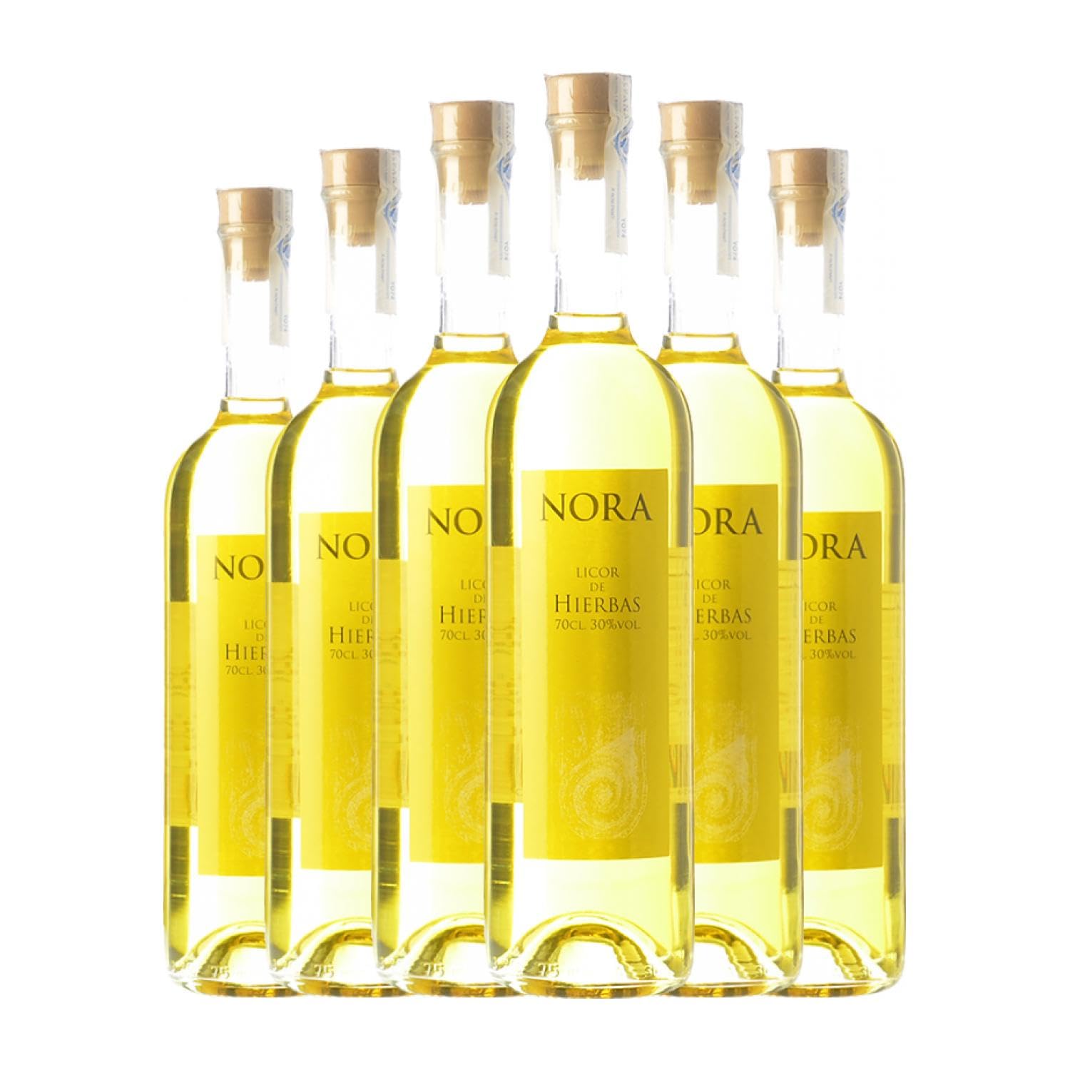 Licor de hierbas Viña Nora Orujo de Galicia 70 cl (Caja de 6 Botellas de 70 cl)