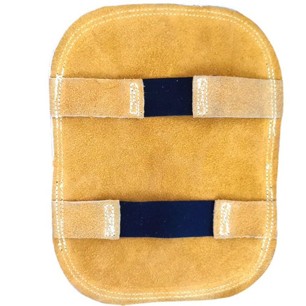 Gants de soudage, gants résistants à la chaleur, cuir de vache double face en daim avec feuille d'aluminium, bouclier de main anti-brûlure pour soudeurs, paquet