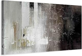 artgeist Canvas Wall Art Print Abstract 35x12 in - 1pcs Home Decor Framed Stretched Picture Photo Painting Artwork Image Colorful Paint Stains Like Painted a-A-10051-b-a