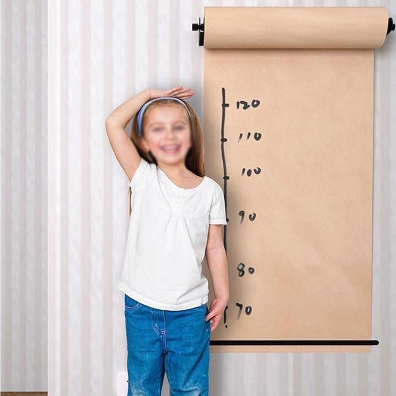 Dozownik papieru kraftowego do montażu na ścianie, dozownik rolek papieru pakowego, montowany na ścianie, wiele rozmiarów, 97 cm szerokości