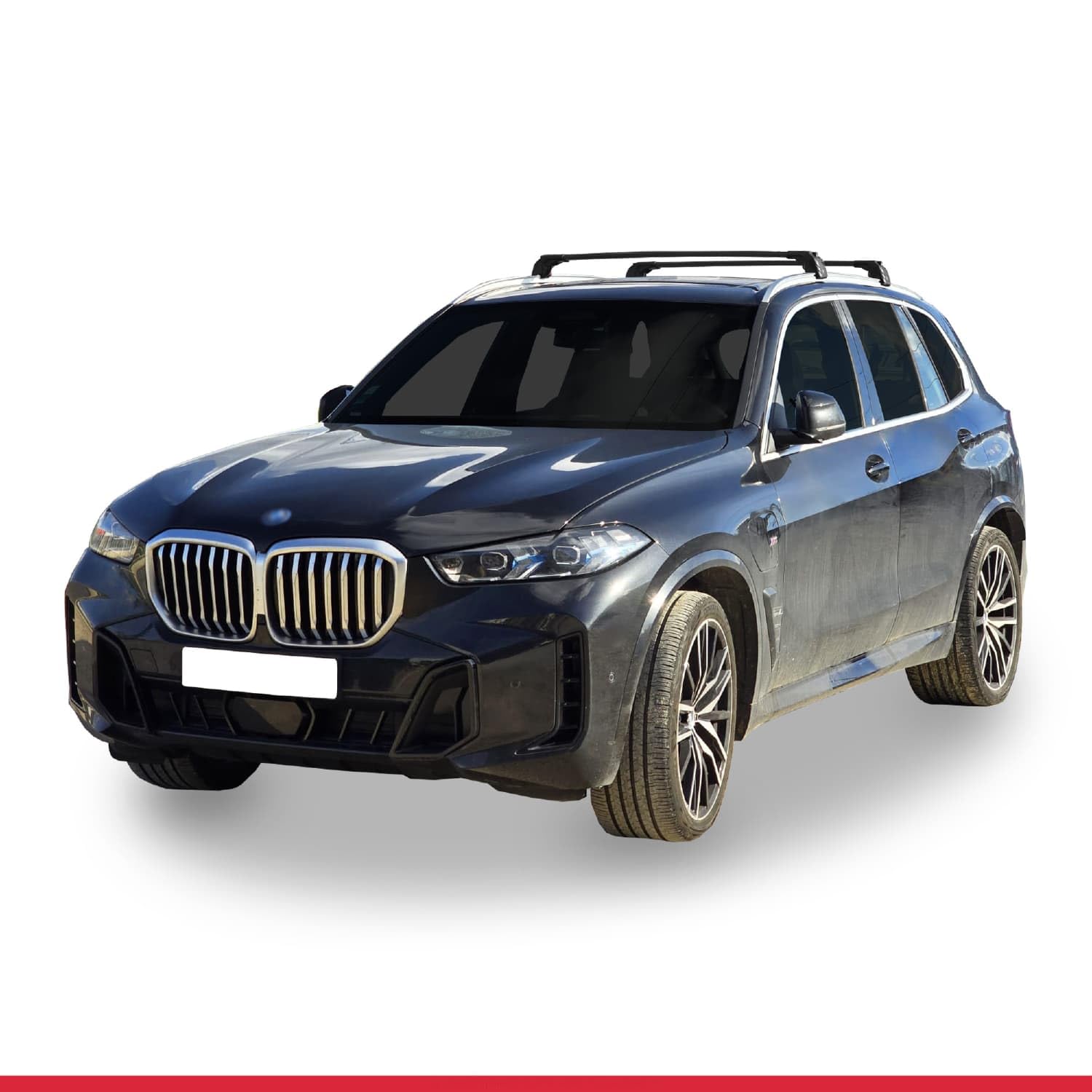 Compatibile con BMW X5 (G05) 2019-2026 Modello ACE-2 Barre Tetto Portapacchi Auto Barre Portatutto Nero Alluminio 2 Barre