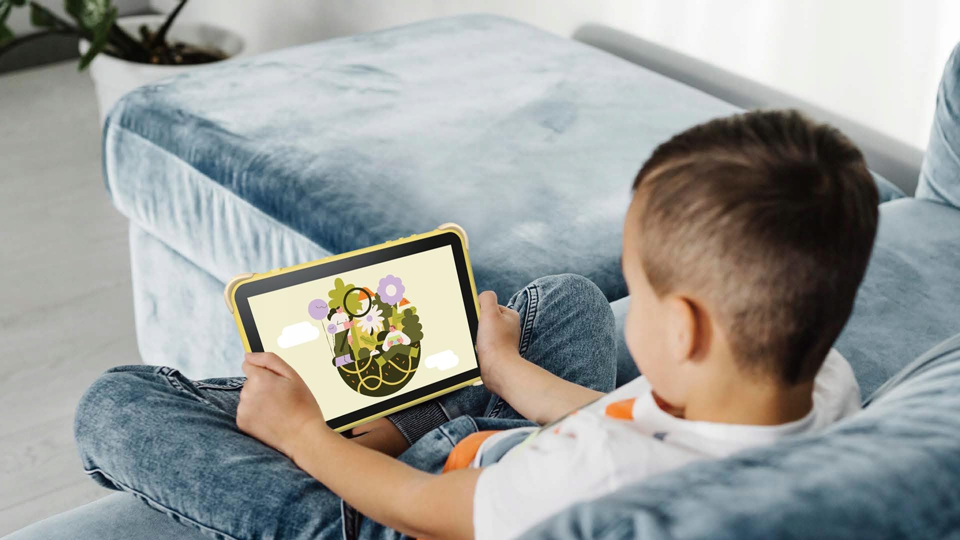 KODAK KT102 Tablet Dla Dzieci 10,1 cala HD 1280×800 Android 15 4GB RAM 64GB Pamięci Rozszerzenie do 128GB Bateria 6000mAh Wytrzymałe etui ochronne