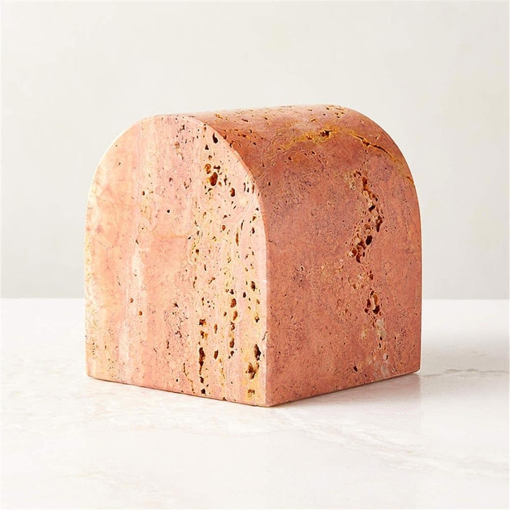 Bookend Support Bookends ，Minimalist Geometric Decoration Decorative for Heavy Books Bookends