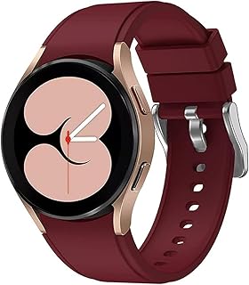 سوار سيليكون من نيكست ستور متوافق مع ساعة سامسونج جالاكسي 4 كلاسيك 46 ملم 42 مخدد لساعة جالكسي 44 40 20 بورغندي للبالغين الجنسين