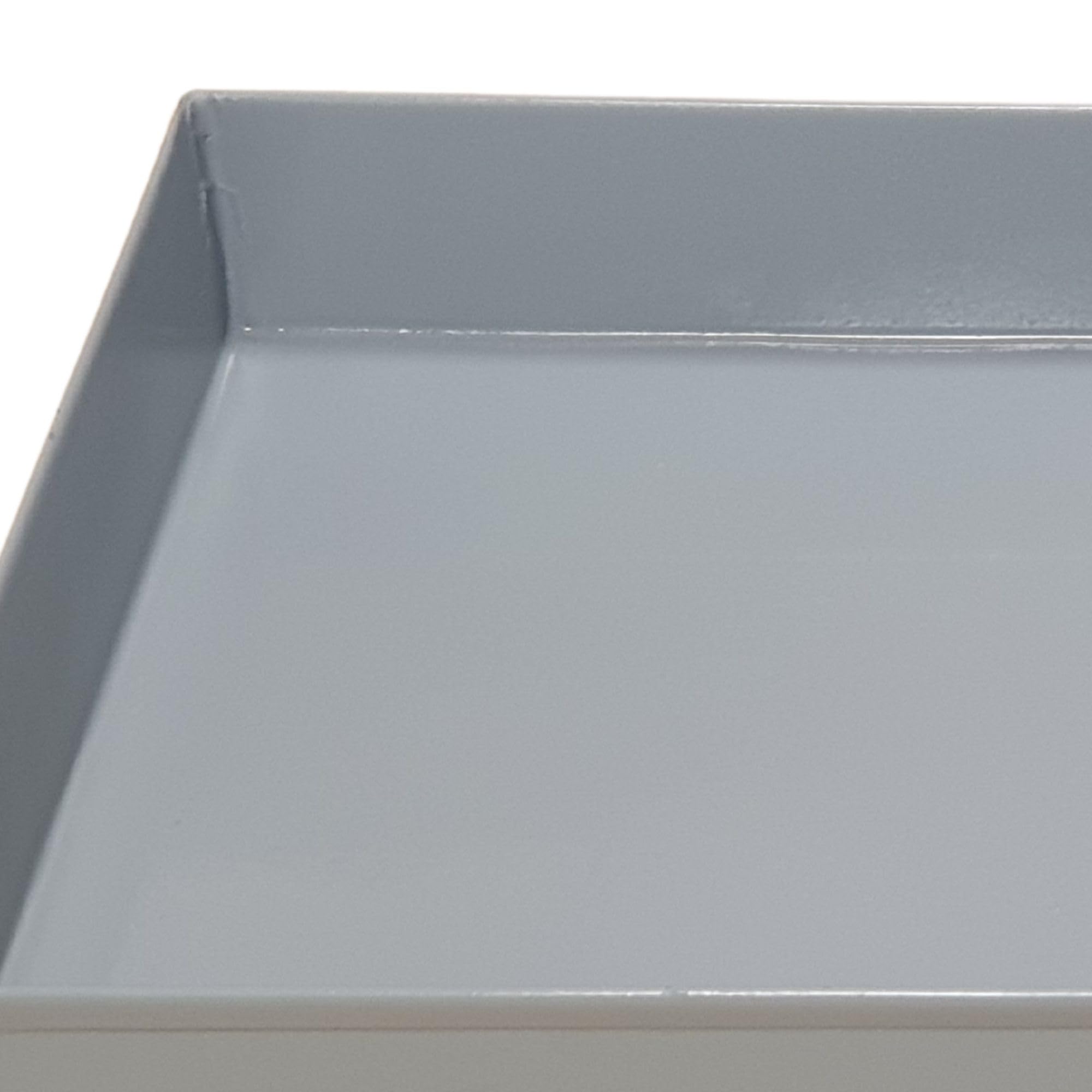 Marmorierwanne aus Metall – A4 & A3 | Marmorierbecken, Metallwanne, Tablett für Marmoriertechnik/Marbling Tray, Ebru Teknesi (DINA 4)