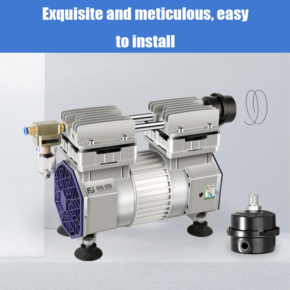 2 Silenziatori Per Filtro Aria Compressore - Filetto 3/8'' 16mm, Riduzione Rumore - Foto 12