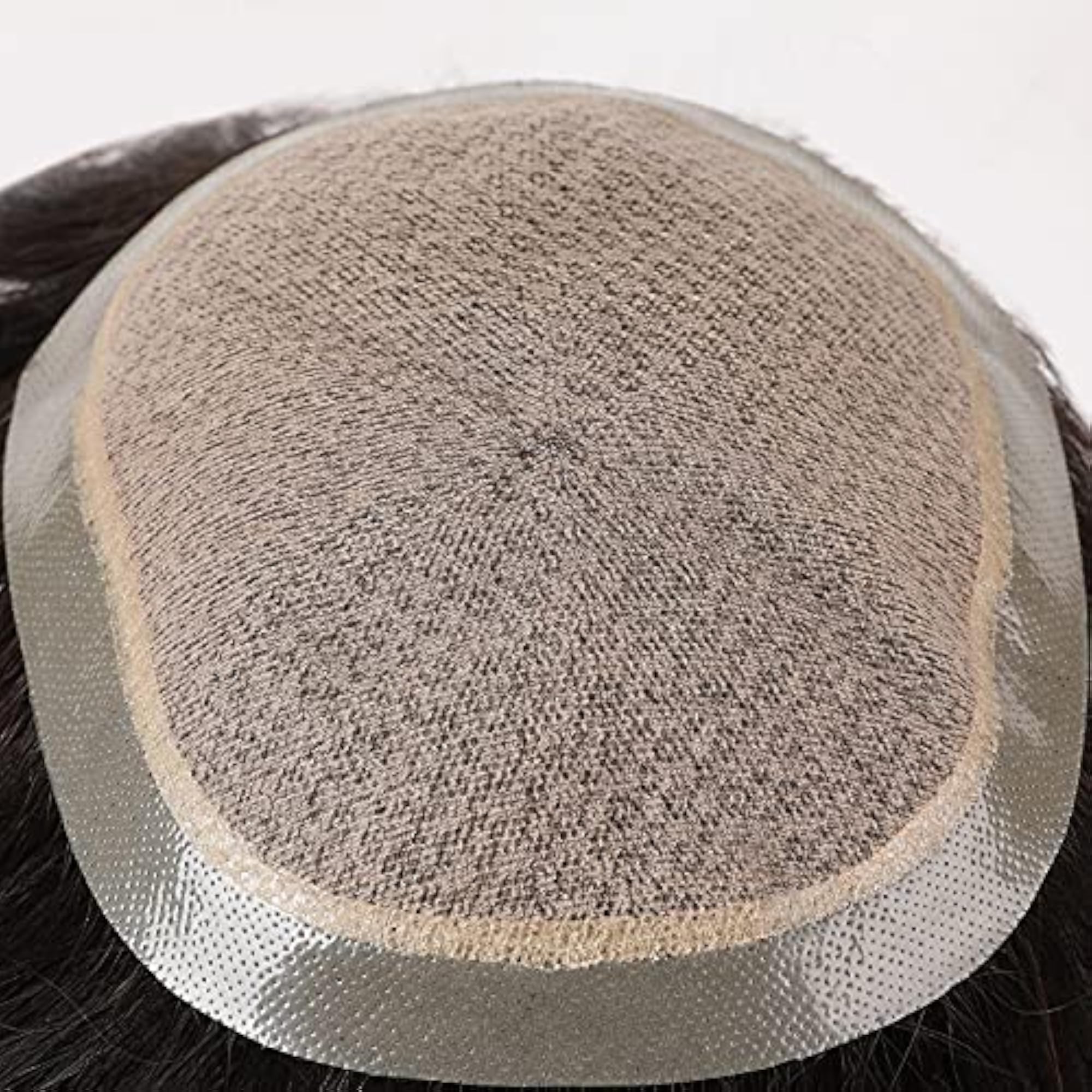 Super Trends Men's Invisible Hairline Replacement Wig, Black