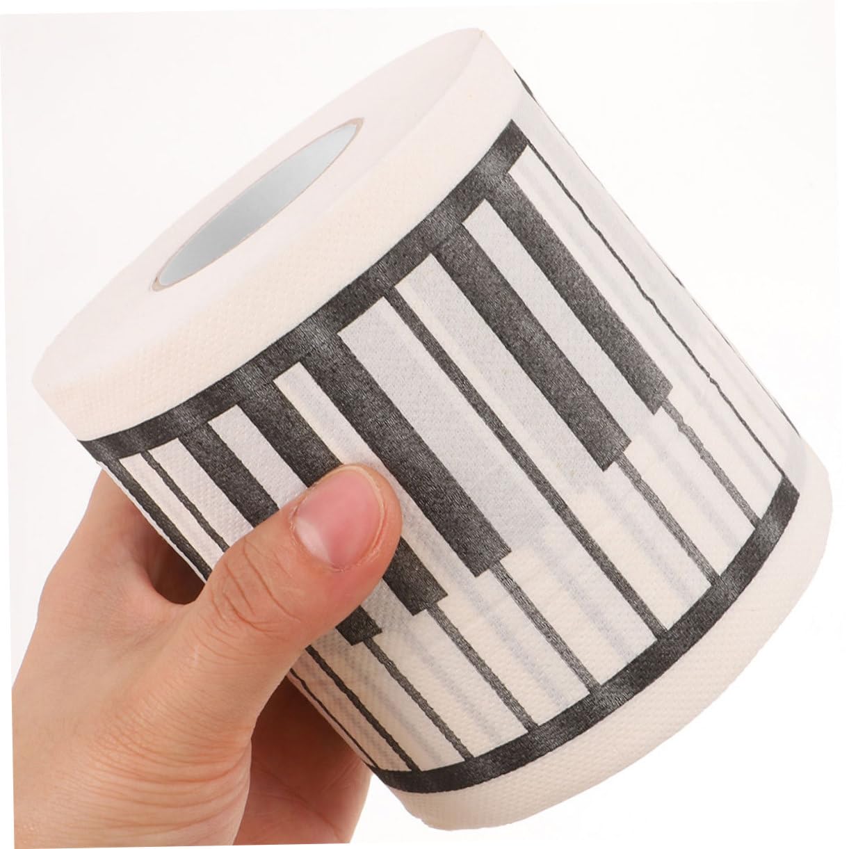 Carta Igienica a Rotolo a Forma di Pianoforte, 5 Pezzi, Carta Stampata Decorativa per Bagno, Regalo Creativo per Musicisti e Amanti della Musica