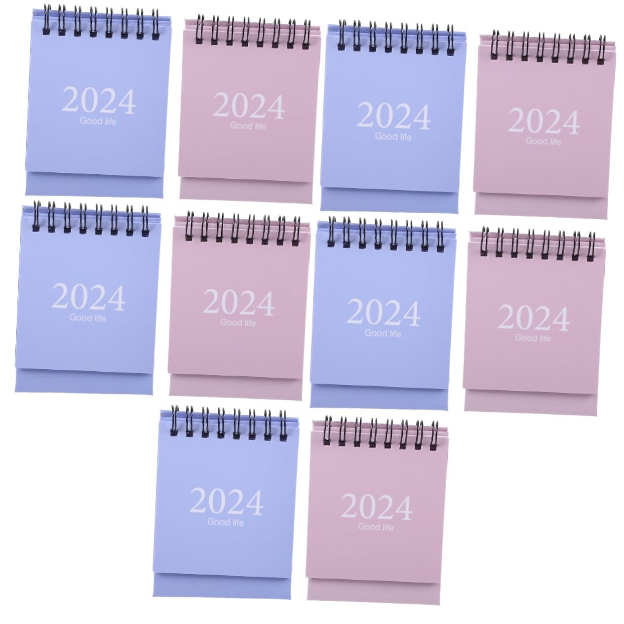 NUOBESTY 5 Set Di Calendario Da Tavolo 2024 Sopra La Decorazione Del Desktop Calendario Mensile Per Promemoria Per Casa E Ufficio 2 Pezzi * 5