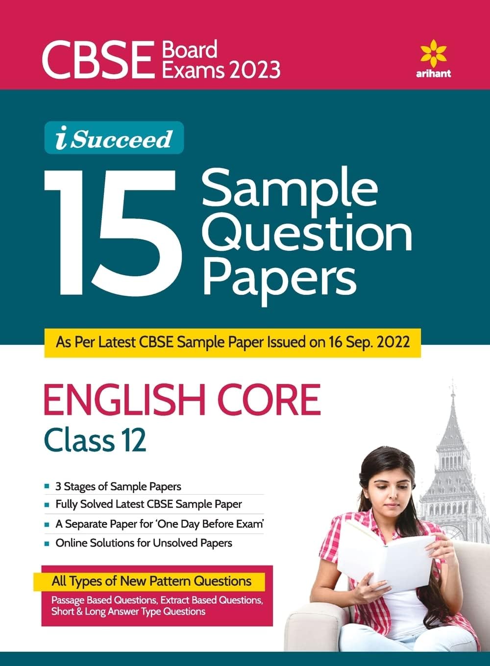 CBSE Board Exams 2023 I-Succeed 15 Sample Question Papers English Core Class 12 ( As per Latest CBSE Sample paper issued on 16 sep 2023 ) (Old Edition)