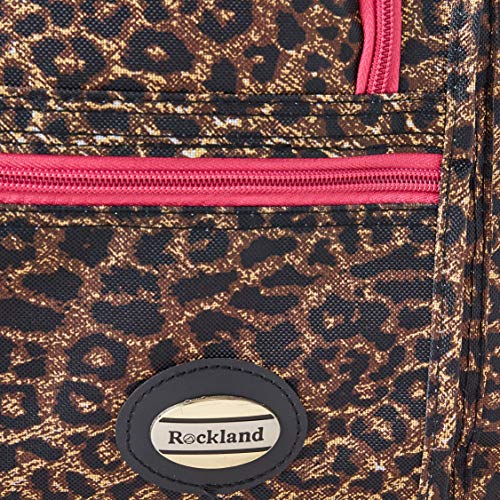 Rockland Rolling Duffel Bag, Pink Leopard, 22-Inch