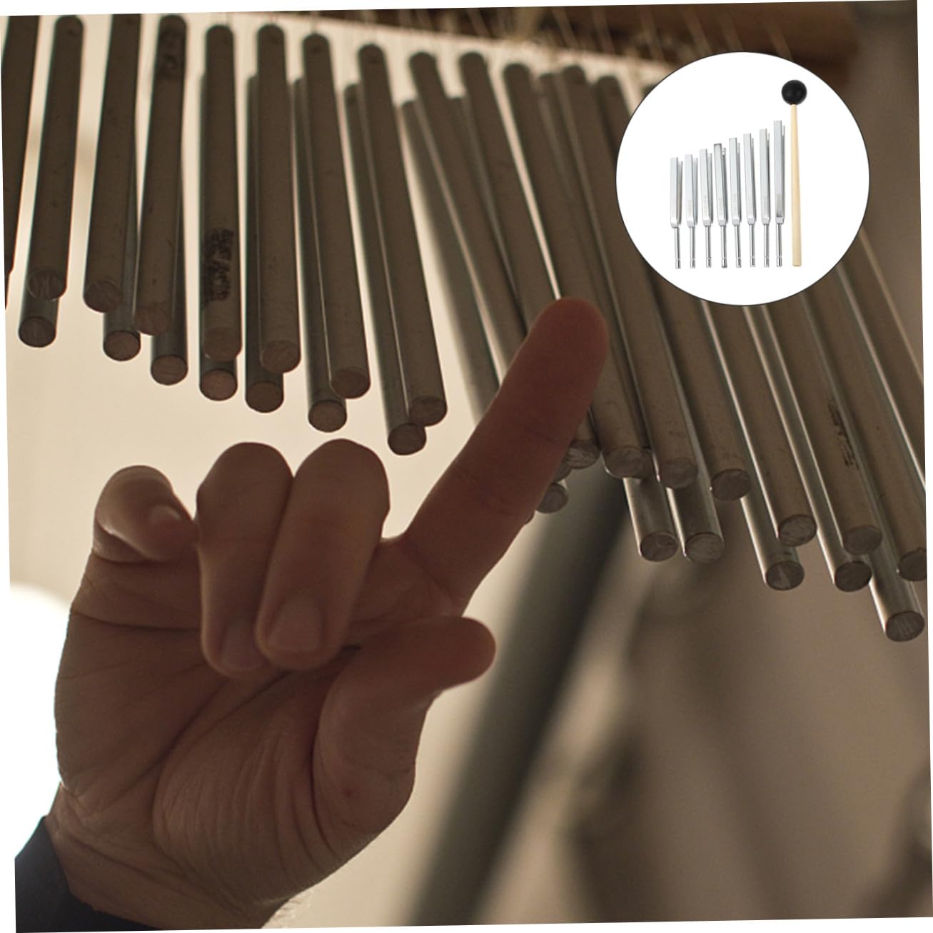 Mehrzweck Stimmgabel aus Aluminium in Silber mit Einfachem Bedienkomfort und Hoher Stabilität für Gitarren Stimmgerät und Musikunterricht