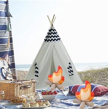 Fun Campfire Plush, Simulation Flame Plush Toys, Outdoor Camping Room Decoration, Suitable for Boys and Girls Christmas, Birthday Surprise Gift (Small)