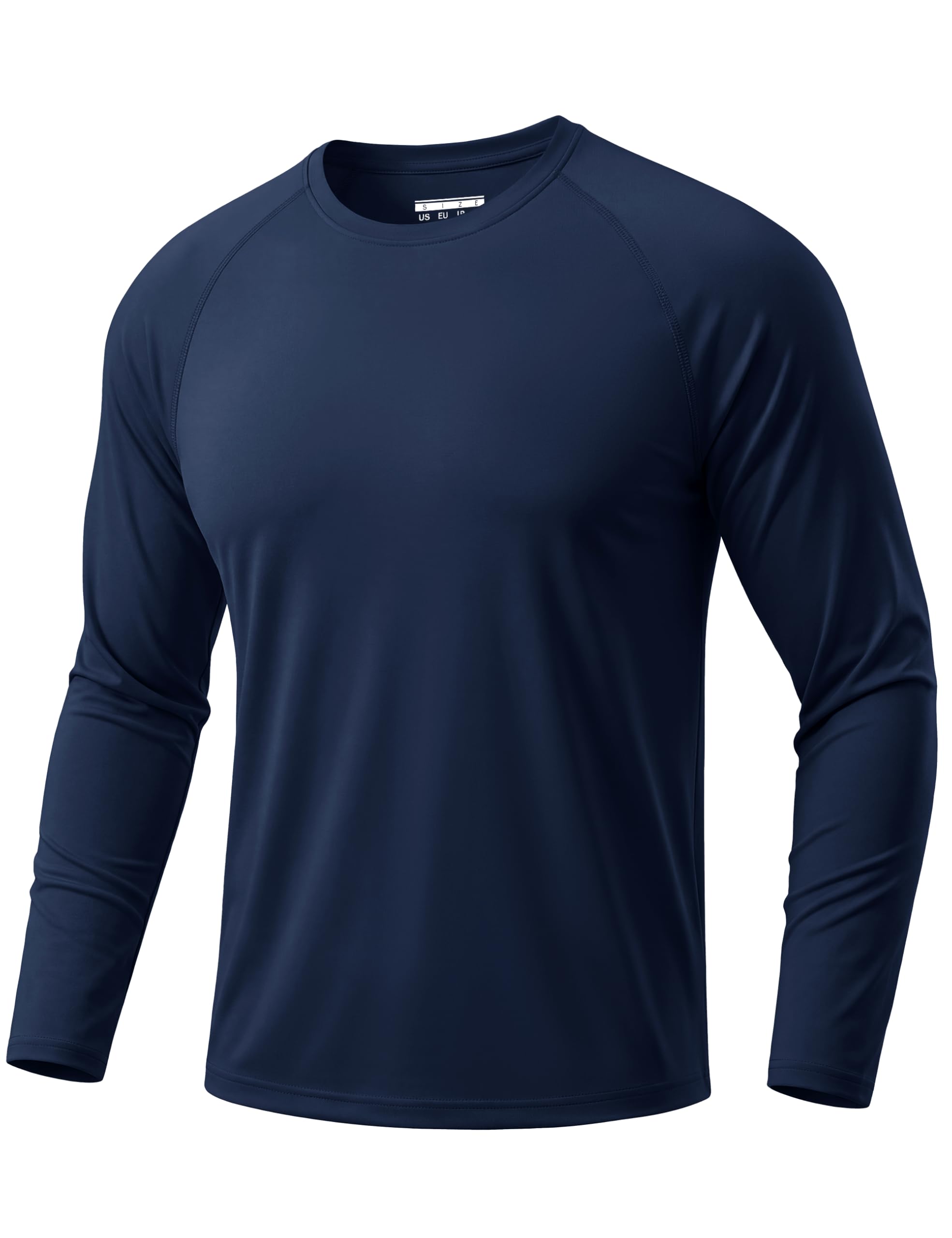 TACVASEN Herren UPF 50+ UV Sonnenschutz Langarmshirt Outdoor Langarm T-Shirt Rashguard