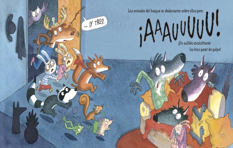 Los lobos que vinieron a cenar / The Wolves that Came to Dinner (Cuentos infantiles)