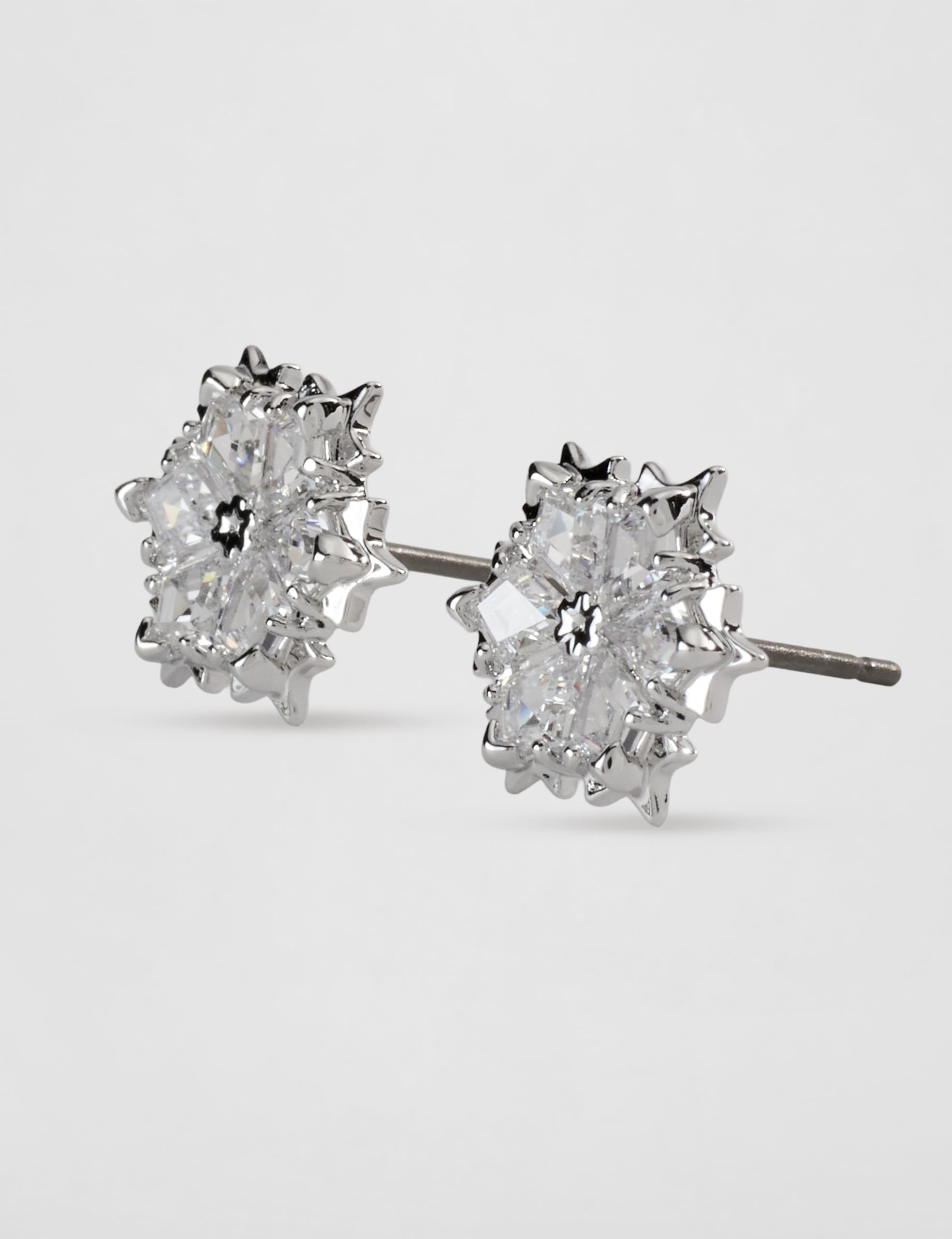 Swarovski Orecchini Magic Evolution Collection, fiocco di neve, Placcatura rodio