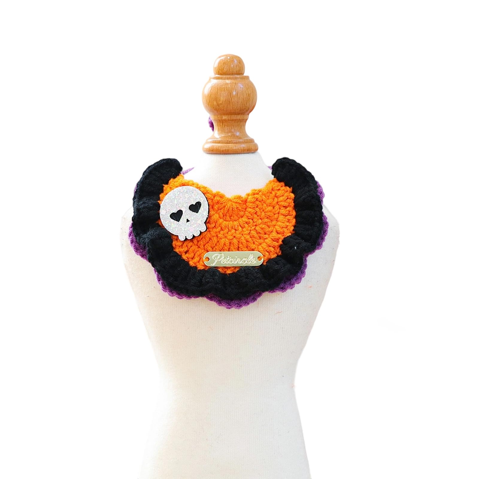 Kalttoy Pet Costume Neckwear Halloween Parties Decoration with Reflective Strips for Dogs Cats Night Pet Collar