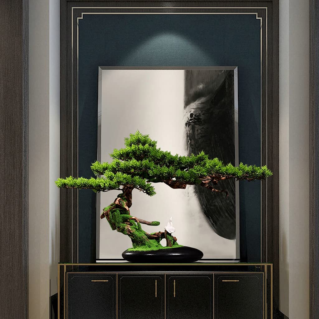 Symulacja drzewa do wnętrz sosna bonsai salon witalna sosna sztuczne drzewo doniczkowe biurko zen sztuczne zielone rośliny dekoracje hotelowe sztuczne drzewo bonsai