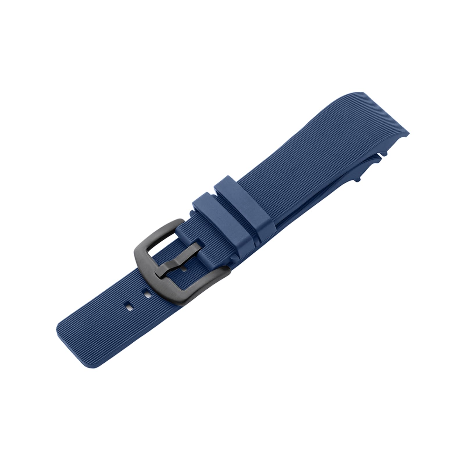 Compatibile con cinturino Cartier Watch da 23 mm, cinturino di ricambio in morbida gomma siliconica per Santos serie 100, blu