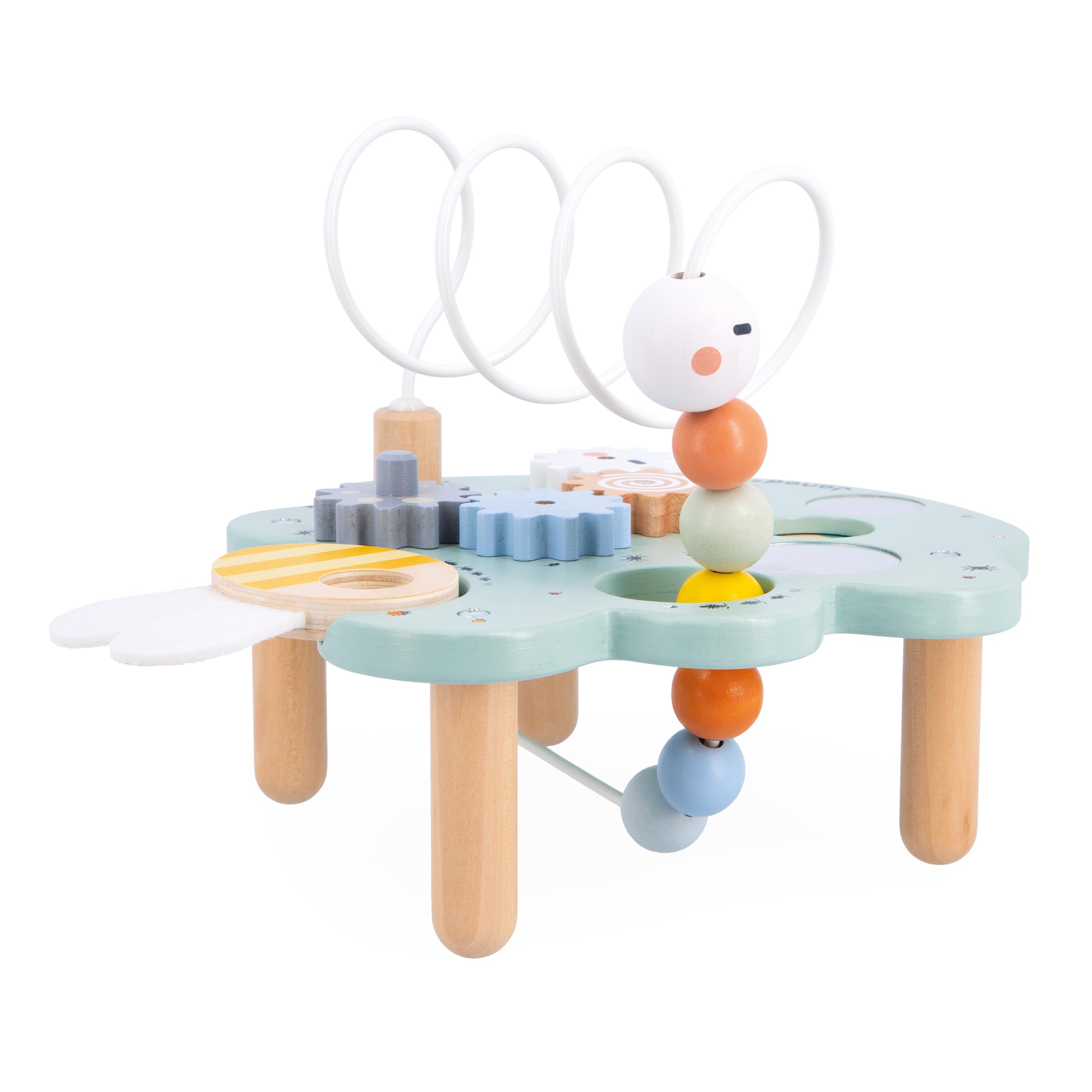 Janod, Sweet Cocoon Activity Table, 5 Early-Years Activities, Early-Learning Toy, Develops Fine Motor Skills - Image 3