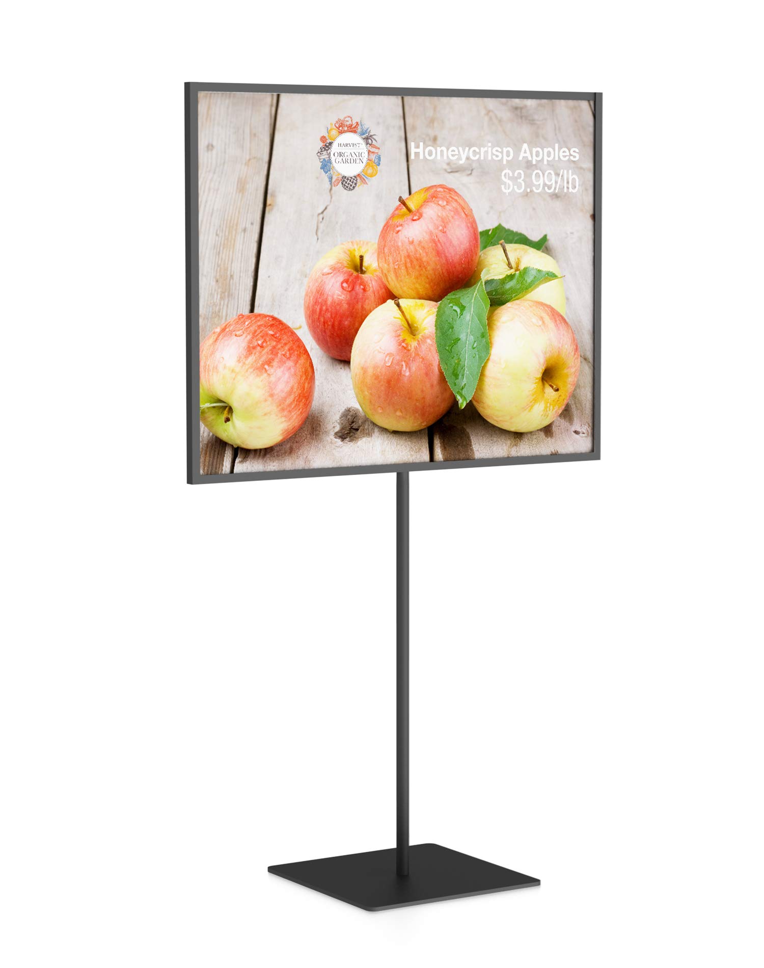 Adjustable Aluminum Tabletop (Countertop) Pedestal Sign Stand Holder Display Frame, 11" x 14" Horizontal β¦