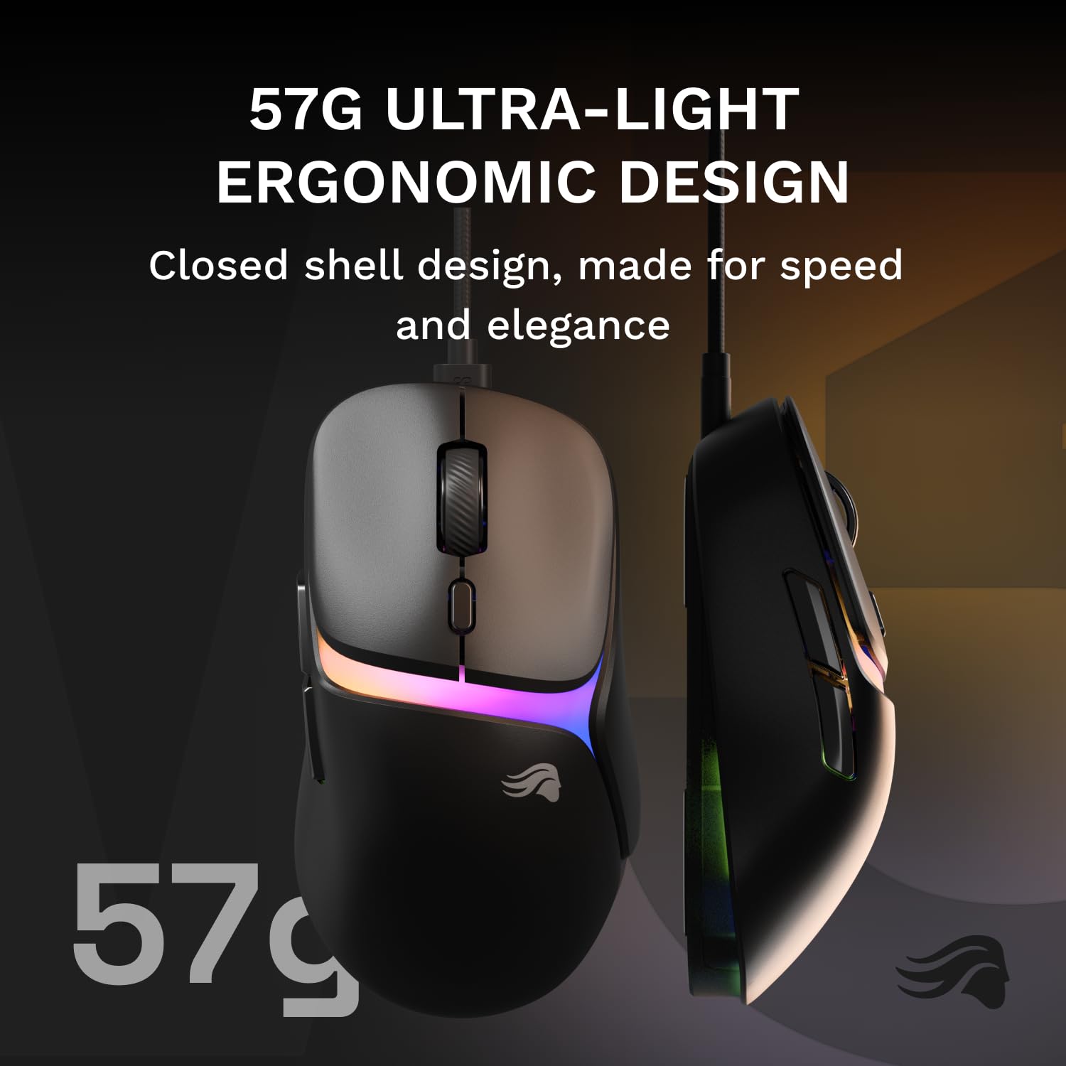 Amazon | GLORIOUS ゲーミングモデル D3 有線ゲーミングマウス - 超