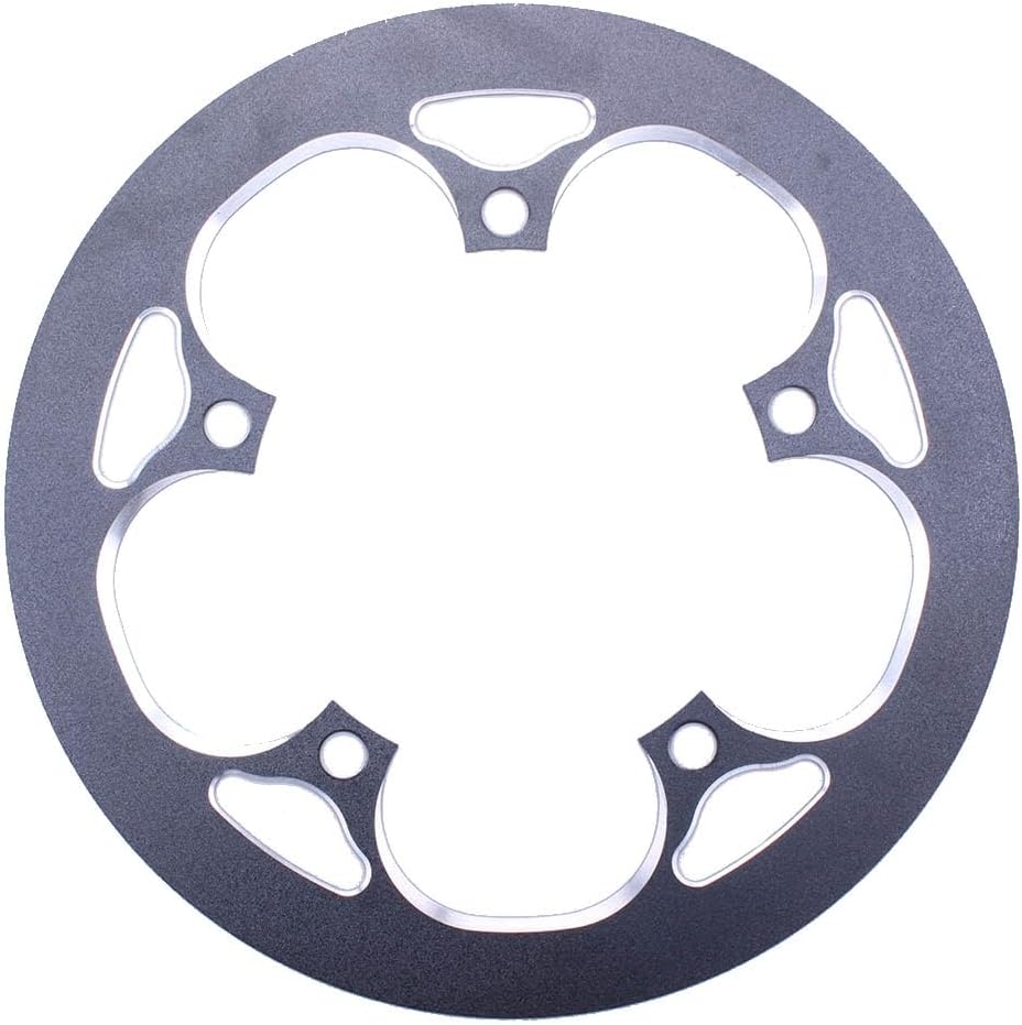 PROWHEEL Universal Bike Chainring Guard 130 BCD Aluminum Alloy CNC Chain Ring Protector Cover for 42T/44T/46T/48T/52T/53T/54T Chainring Sprockets for MTB,e-Bike,Road Bike,City Bike,Folding Bike