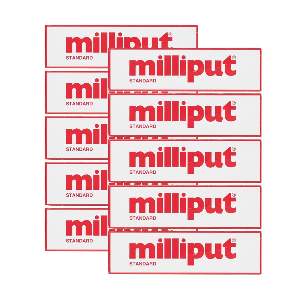 Milliput Epoxy Putty - Standard (Yellow/Grey) 113.4g Kit - 10pk