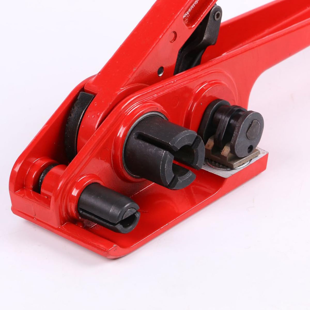 Macchina Manuale per Reggette in Plastica Pe Rossa, Leggera e Facile da Usare, per Imballaggi in Negozio e Ufficio