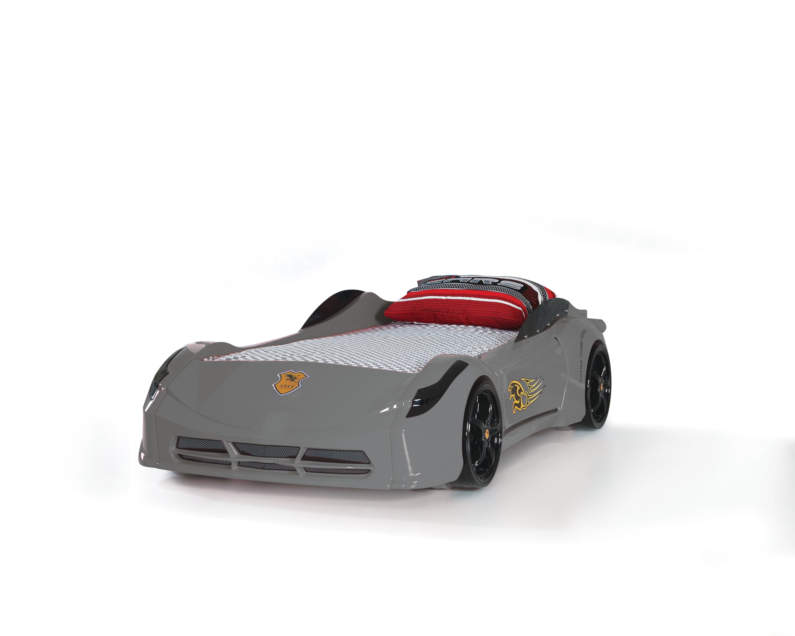 ベッドフレーム titi racer car bed Titi Racer Modern Wood TT Twin Race Car Bed with Remote