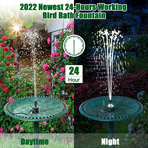 SZMP 24-Hours Working Pond Fountain Pump,Bird Bath Fountain Pump with 7 Nozzles for Outdoor,Garden,Pond,Aquarium,Fish Tank,Adjustable Water Pump with 16.4Ft Power Cord and Adapter(UK Plug) - Image 4