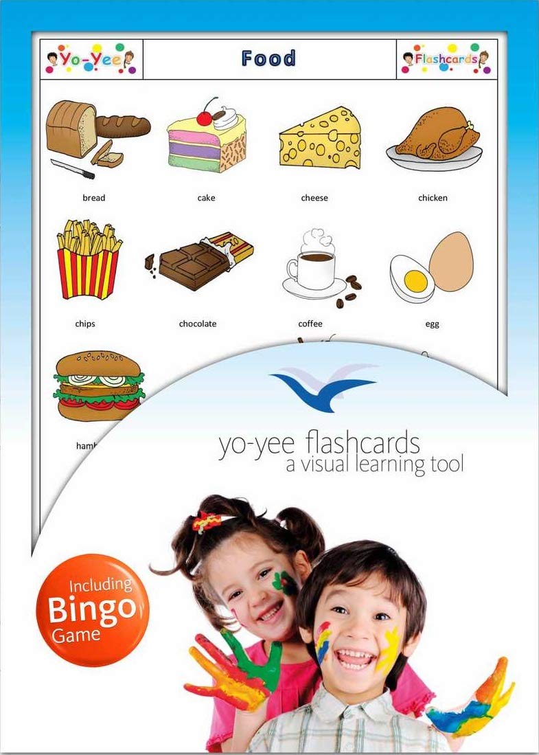 Buy YoYee Flashcards Food Flash Cards in English with Matching Bingo