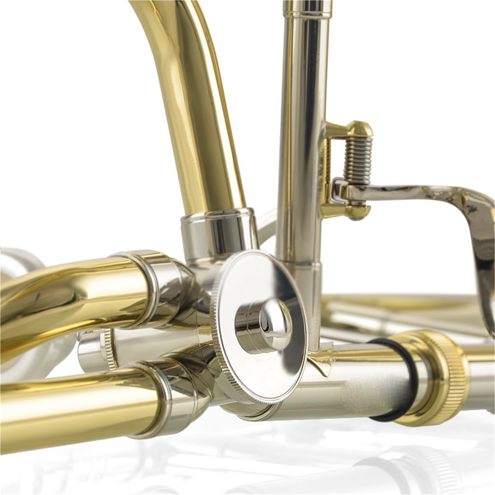 Tenor-Transponiertes Posauneninstrument B-Flat Bis F Professionelles Weißes Messingrohr Profiposaune