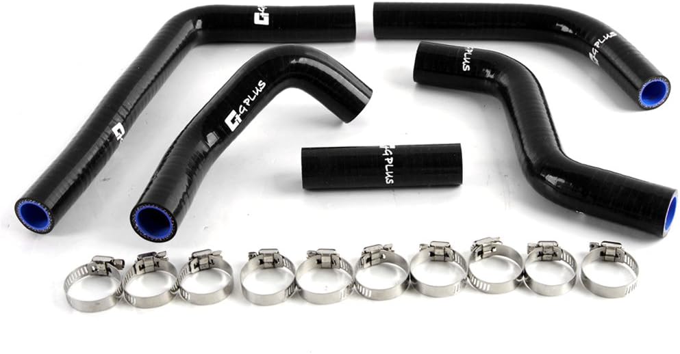 Black Silicone Radiator Coolant Hose Kit Clamps Replacement For SUZUKI RMZ 450/RM-Z 450 2008-2014 5PCS