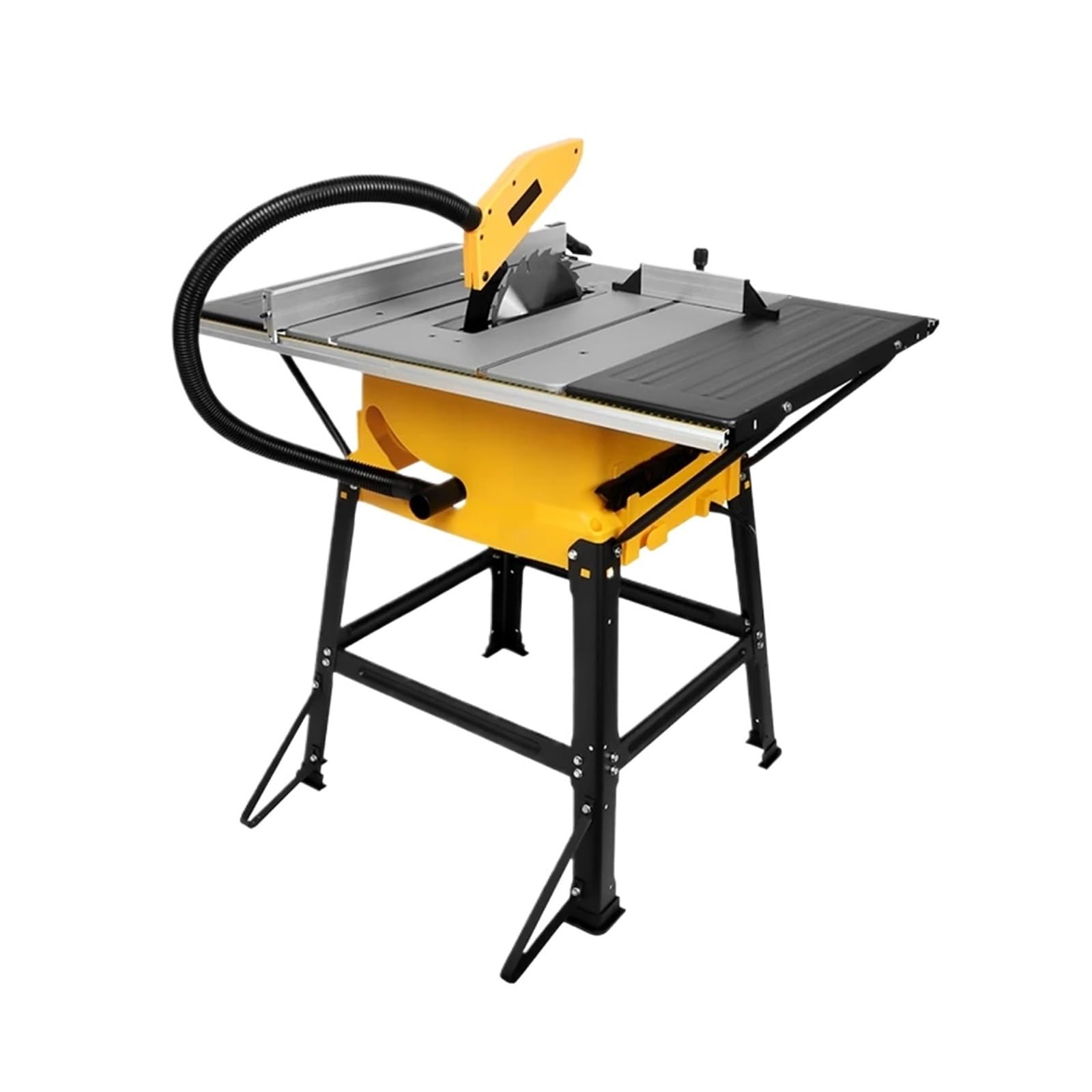 Sierra de mesa portátil Sierra De Mesa 255 Mm Y 10 Pulgadas For Cortar Madera Sin Polvo Con Extensión, Máquina Portátil Trabajar La, para muebles de bricolaje, carpintería(Bare Machine)