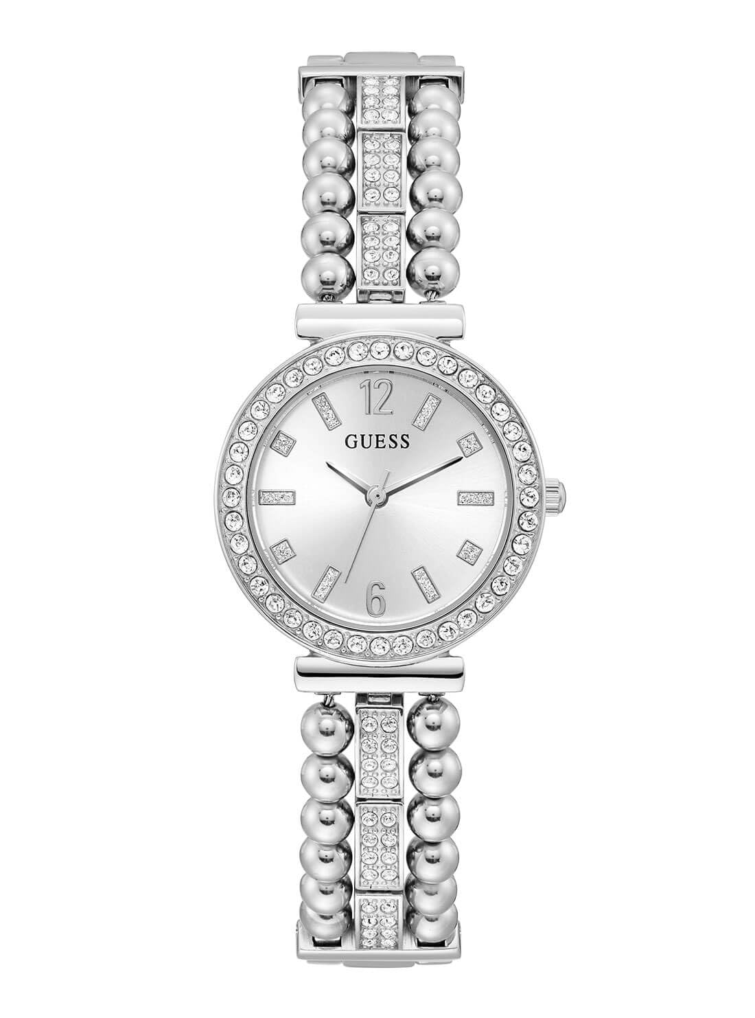 Guess Gala Collection 3 Hand Womens Analog Silver Dial Coloured Quartz Watch, Round Dial with 30 mm Case Width - GW0401L1