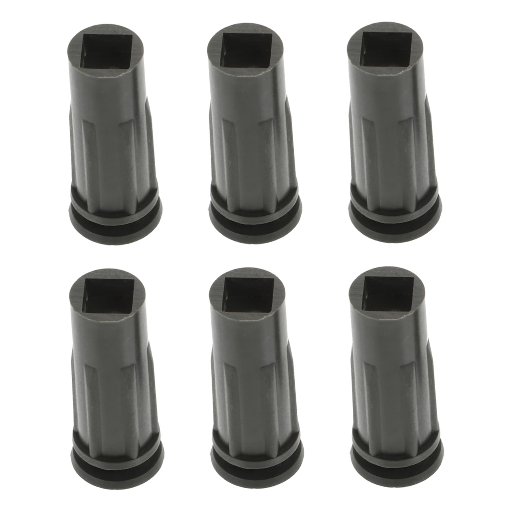 NOLITOY 6pcs Xmas Tree Holders Black Plastic Stands for Artificial Christmas Trees Stable Support Base for Festive Decorations Easy Setup Accessory