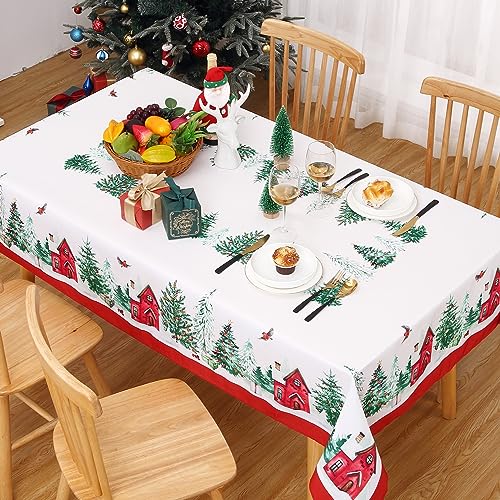 Christmas-Tablecloth-60-x-120-Christmas-Decorations-Table-Cloths-Rectangle-Xmas-Tree-Farmhouse-Christmas-Table-Cover-Rustic-Party-Outdoor-Table-Cloth Christmas Tablecloth 60 x 120 Christmas Decorations Table Cloths Rectangle Xmas Tree Farmhouse Christmas Table Cover Rustic Party Outdoor Table Cloth