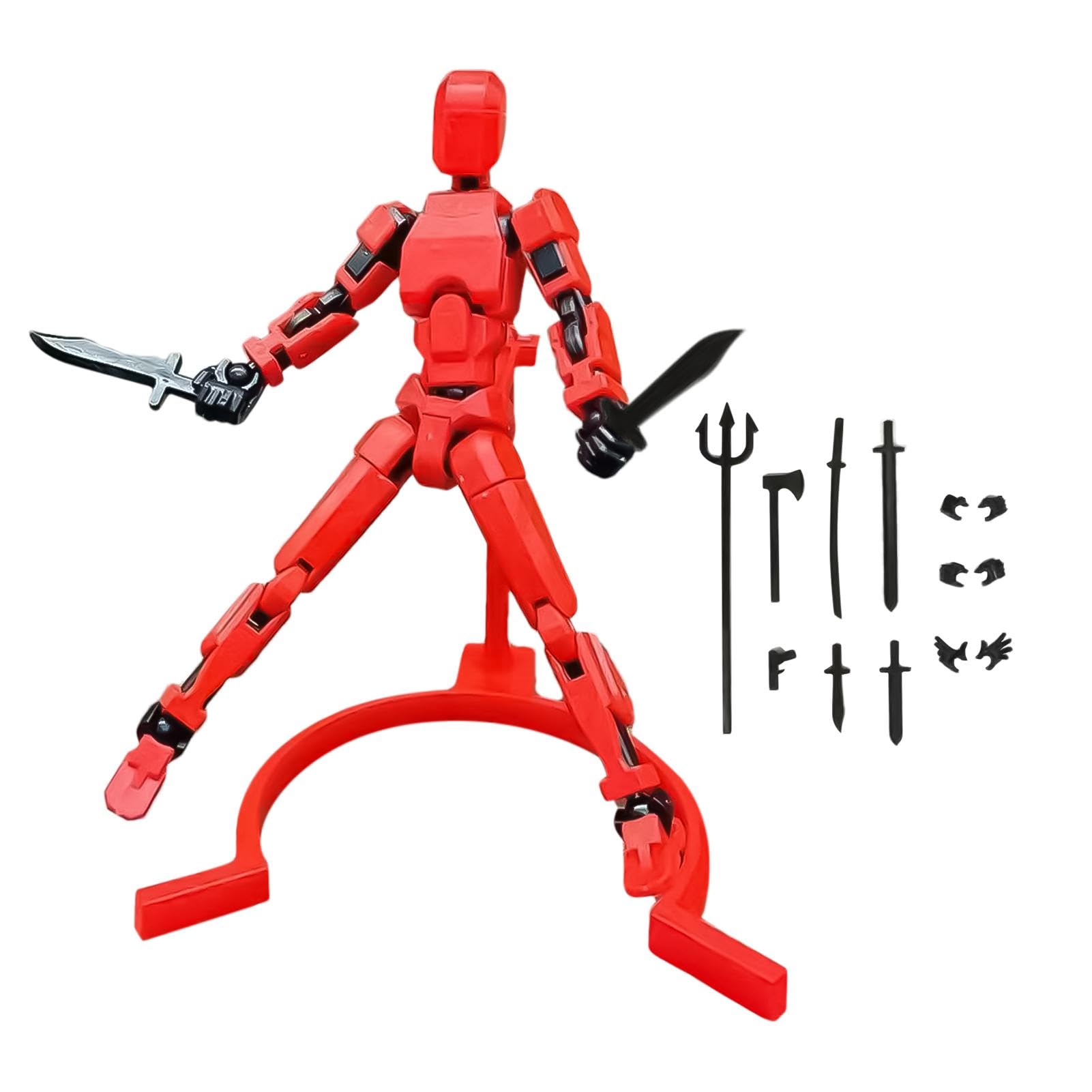 Amazon.co.jp: 【7種武器付き】アクションフィギュア デッサン人形 素 